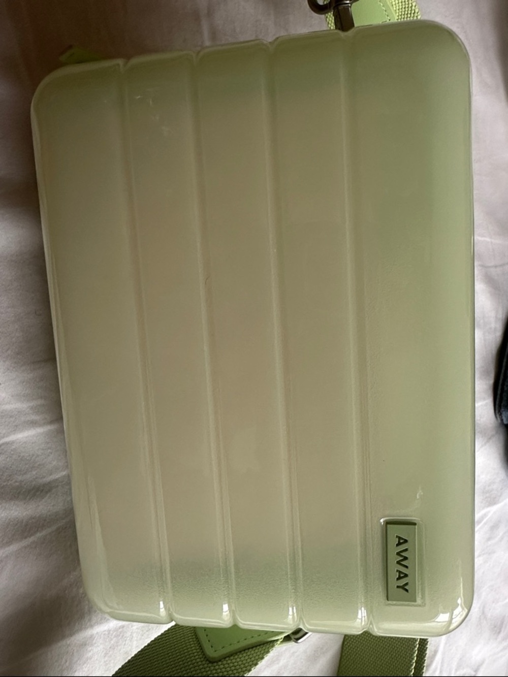 Away Mini Hardshell Crossbody in Light Sage - Picture 3 of 5